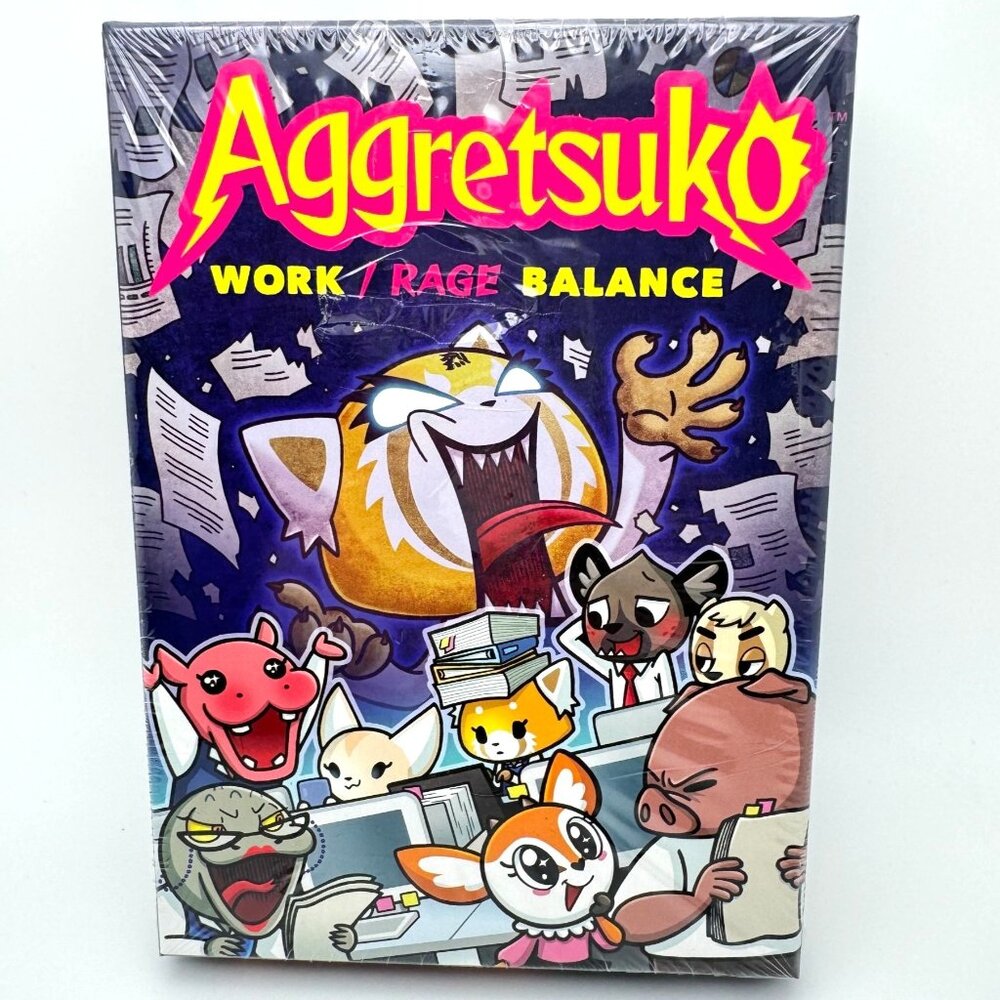 Aggretsuko Work Rage Balance Card Game Renegade Game Studios For Ages 10+